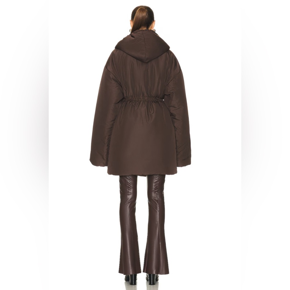 Norma Kamali Brown Hooded Sleeping Bag Car Coat Puffer Jacket - Picture 6 of 10